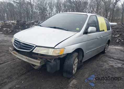 2002 Honda Odyssey Ex-L z USA, uszkodzony, nr VIN 2HKRL18032H575773